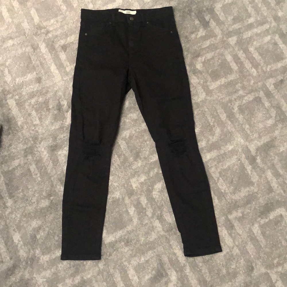 TOPSHOP MOTO JAMIE BLACK JEAN